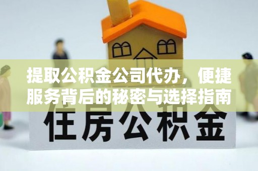 南城提取公积金公司代办，便捷服务背后的秘密与选择指南