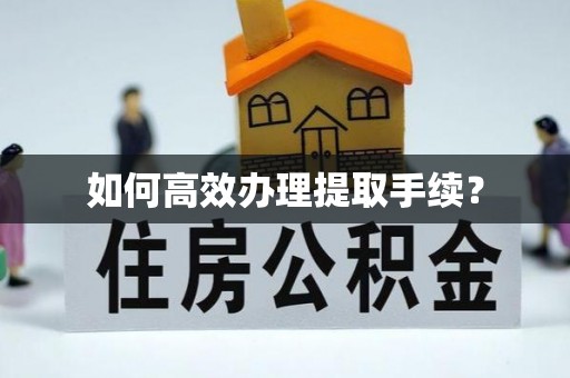 南城如何高效办理提取手续？
