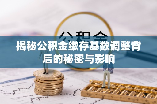 南城揭秘公积金缴存基数调整背后的秘密与影响
