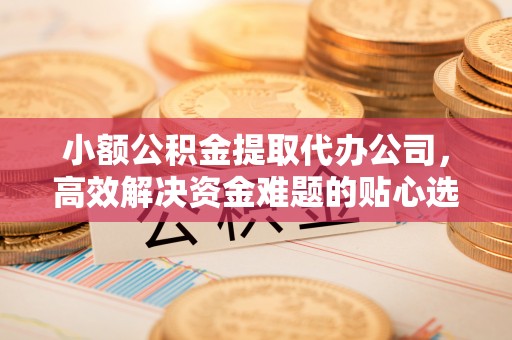 南城小额公积金提取代办公司，高效解决资金难题的贴心选择
