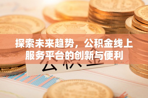 南城探索未来趋势，公积金线上服务平台的创新与便利