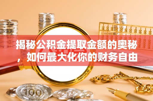 南城揭秘公积金提取金额的奥秘，如何最大化你的财务自由