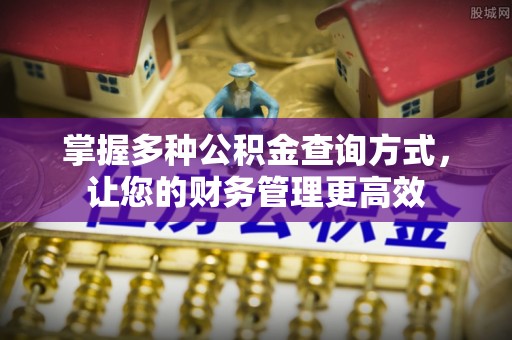 南城掌握多种公积金查询方式，让您的财务管理更高效