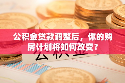 南城公积金贷款调整后，你的购房计划将如何改变？