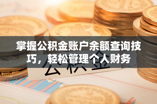 南城掌握公积金账户余额查询技巧，轻松管理个人财务
