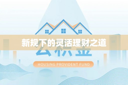 南城新规下的灵活理财之道