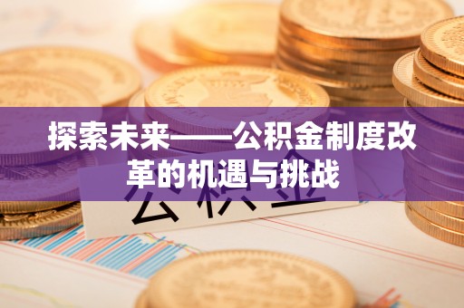 南城探索未来——公积金制度改革的机遇与挑战