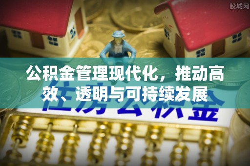 南城公积金管理现代化，推动高效、透明与可持续发展