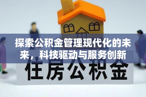 南城探索公积金管理现代化的未来，科技驱动与服务创新