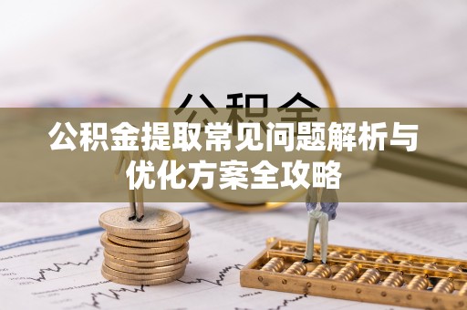 南城公积金提取常见问题解析与优化方案全攻略
