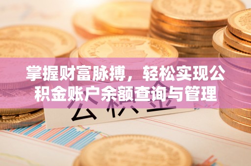 南城掌握财富脉搏，轻松实现公积金账户余额查询与管理