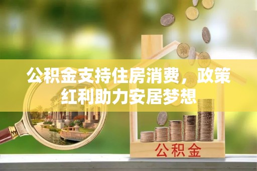 南城公积金支持住房消费，政策红利助力安居梦想