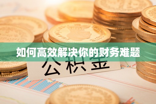南城如何高效解决你的财务难题