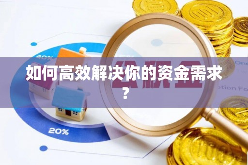 南城如何高效解决你的资金需求？