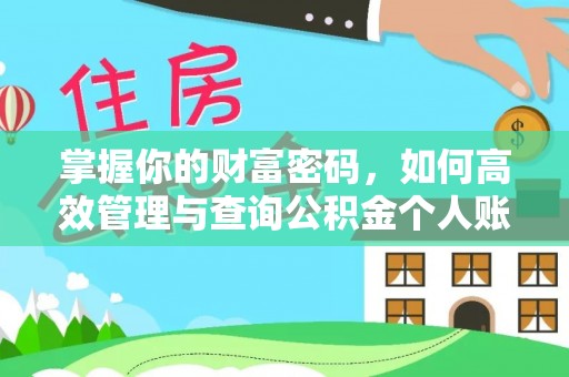 南城掌握你的财富密码，如何高效管理与查询公积金个人账户信息