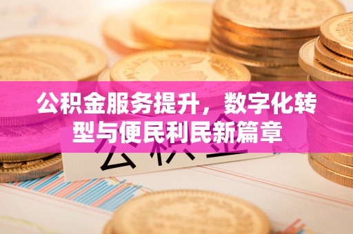 南城公积金服务提升，数字化转型与便民利民新篇章