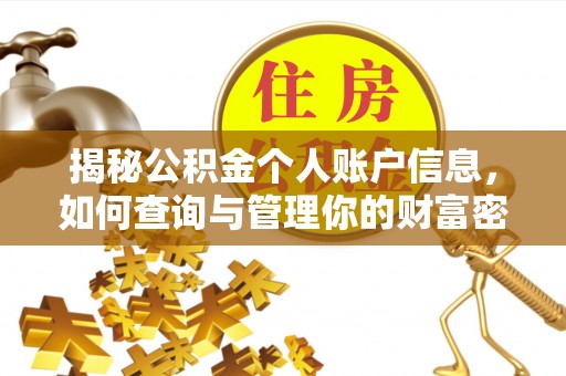 南城揭秘公积金个人账户信息，如何查询与管理你的财富密码