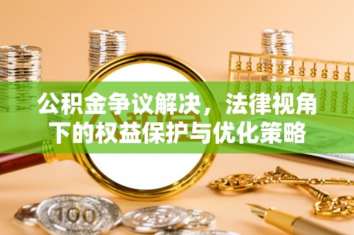 南城公积金争议解决，法律视角下的权益保护与优化策略