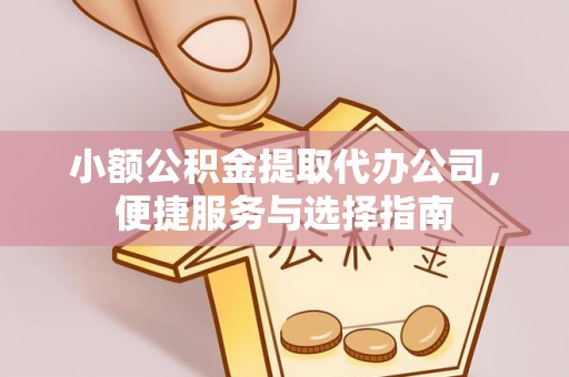 南城小额公积金提取代办公司，便捷服务与选择指南