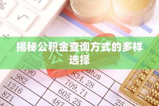 南城揭秘公积金查询方式的多样选择