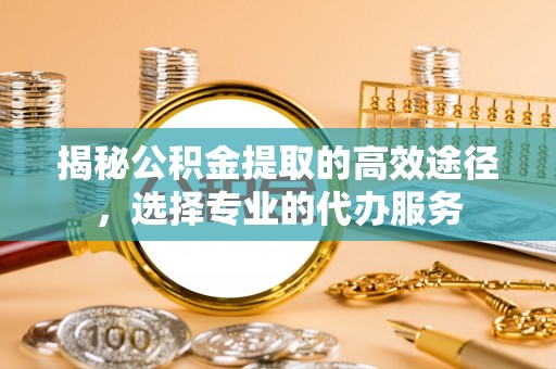 南城揭秘公积金提取的高效途径，选择专业的代办服务