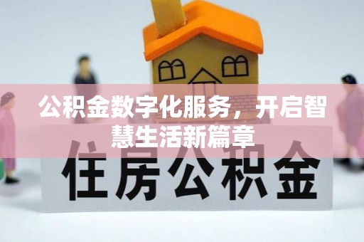 南城公积金数字化服务，开启智慧生活新篇章