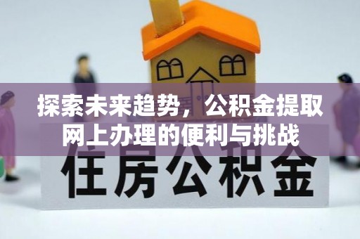 南城探索未来趋势，公积金提取网上办理的便利与挑战