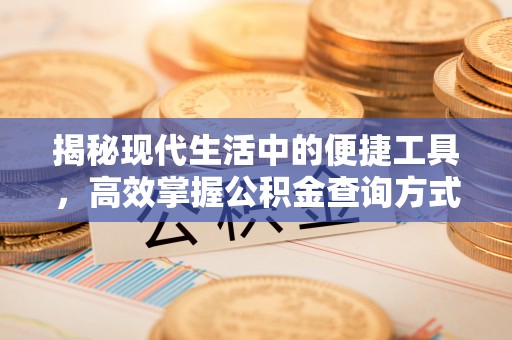 南城揭秘现代生活中的便捷工具，高效掌握公积金查询方式