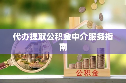 南城代办提取公积金中介服务指南