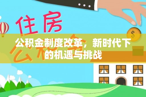 南城公积金制度改革，新时代下的机遇与挑战
