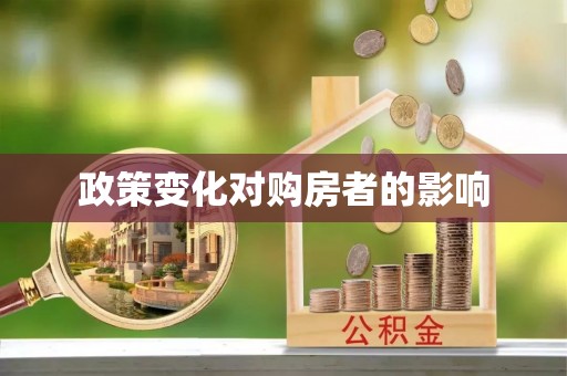 南城政策变化对购房者的影响