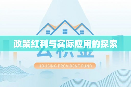 南城政策红利与实际应用的探索