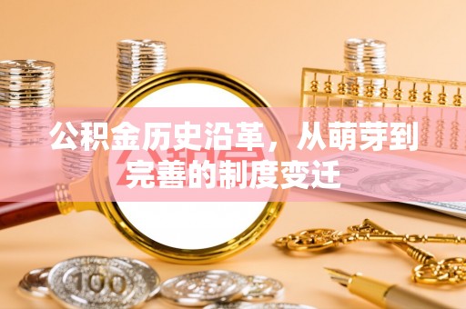 南城公积金历史沿革，从萌芽到完善的制度变迁