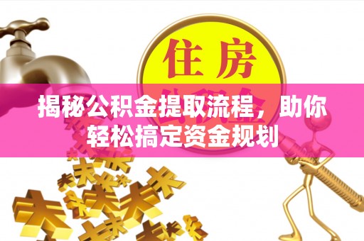 南城揭秘公积金提取流程，助你轻松搞定资金规划