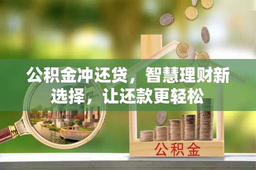 南城公积金冲还贷，智慧理财新选择，让还款更轻松