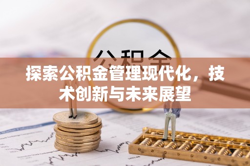 南城探索公积金管理现代化，技术创新与未来展望